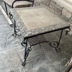 Rod Iron Side Table