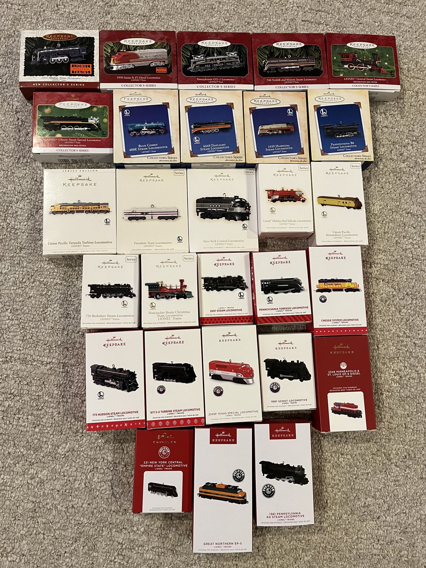 Lionel Locomotive Collection - Hallmark Ornaments