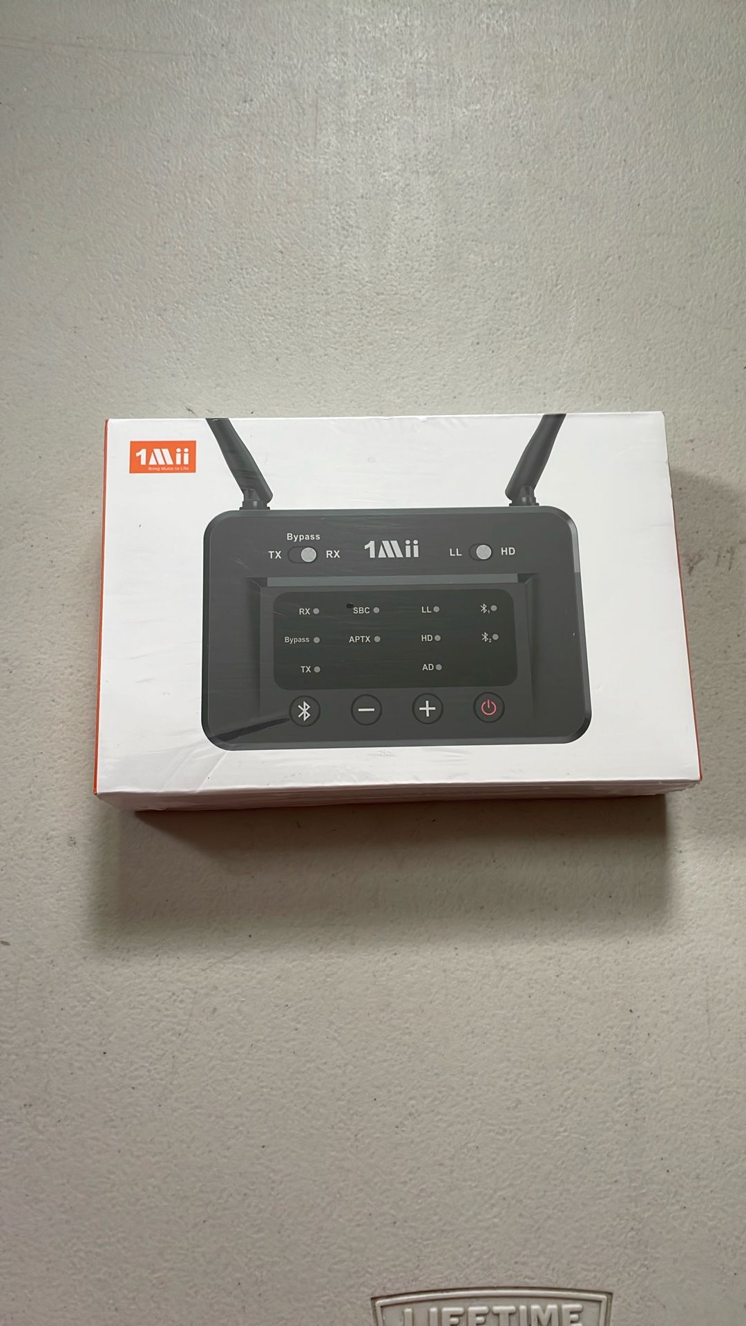 1Mii B03 Bluetooth 5.3 Transmitter Receiver for TV Home Stereo BT Headphones, aptX Low Latency & HD Bluetooth Audio Adapter, Splitter for Wired & Wire