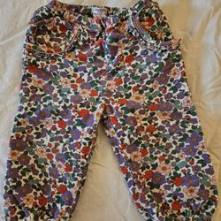 Baby Boden Liberty Print Floral Corduroy Pants 