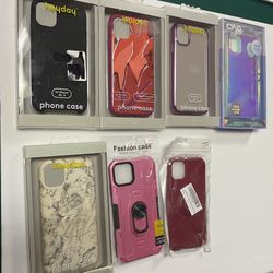 Lot Of 7 Various Cell Phone Cases Fits iPhone 11/XR Models