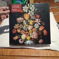 Jigsaw National Gallery Puzzle 1000pcs Bosschaert  A Still Life of  Flowers In a Wan-Li Vase