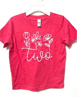 Toddler 2nd Birthday Graphic T-Shirt Size 2