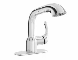 Chrome Pull-Out Kitchen Faucet Single Handle
