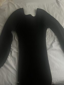 black shein sweater dress