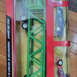 Toy Car Carrier, New
with 4 cars