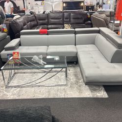 Weekend Sale‼️Beautiful Two Tone Sofa Sectional $899 Available In Black,White,&Red ‼️