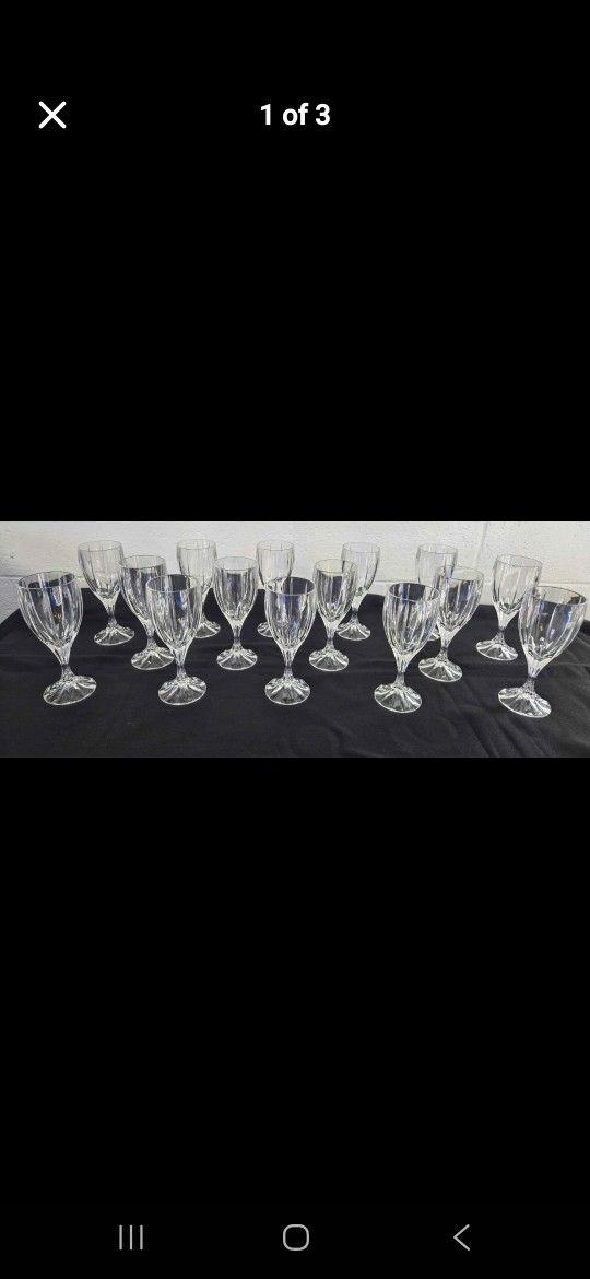 Mikasa Crystal Wine Glases