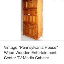 Solid Oak Entertainment Center