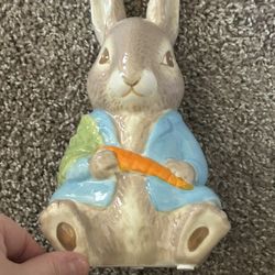 Pottery Barn Kids Peter Rabbit Ceramic Bank - NIB