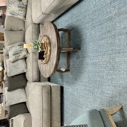 Fast Delivery! Limited Stock ! $39 down payment only! Ardsley Pewter RAF Sectional &Couch &Living room set