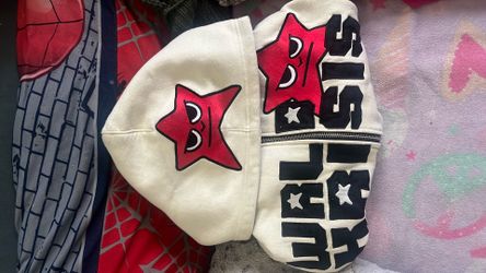 World Krisis Hoodie Red and Beige