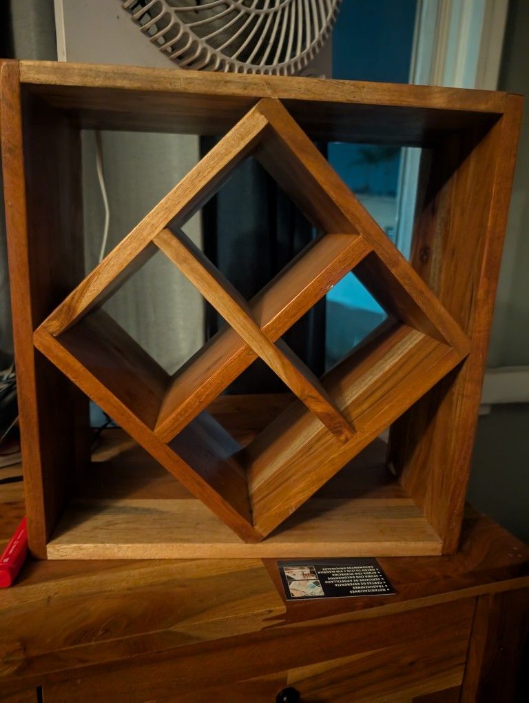 Small Wooden Wine Rack