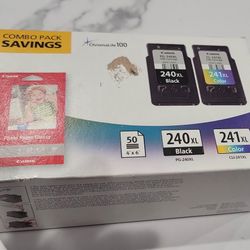 CANON CHROMALIFE 100 COMBO PACK PG-240XL BLACK & CL-241XL