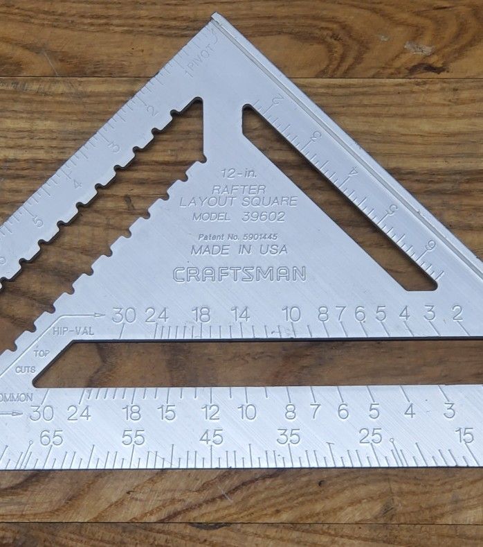 Craftsman 12 inch Aluminum Rafter Square Almost NEW Made in USA NOS Pickup In Burien Yes Available $20 Firm