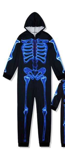 Men’s Skeleton Onesie Pajama