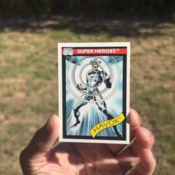 ⚡ 1990 Marvel Super Heroes Card #35 Havok