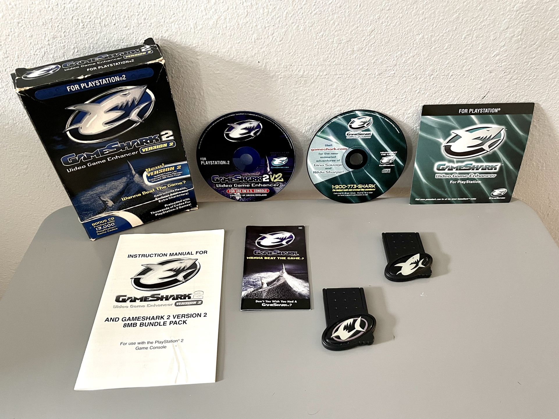 GameShark 2 with Code Archive Disc Playstation 2 PS2 Used