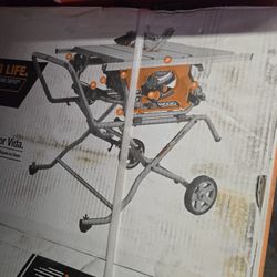 RIDGID 15 Amp 10 in. Portable Corded Pro Jobsite Table Saw with Stand $242765