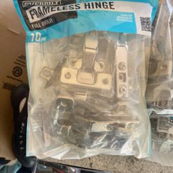 Frameless Hinges 10pk Full Overlay