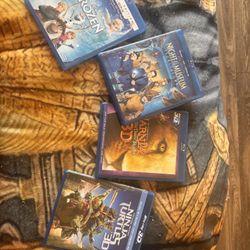 4 Blue Ray DVDs