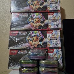 Pokemon (Prismatic Evo) Tins and Buddles