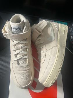 Nike Air Force 1 Mid Stussy Fossil Size 9