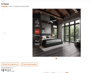 🔥 WATERPROOF VINYL PLANK FLOORING – BUFORD COLOR 🔥  ✨ Beautiful dark gray wood-look flooring – Modern & elegant finish!  💰 OUR PRICE: ONLY $30 PER 