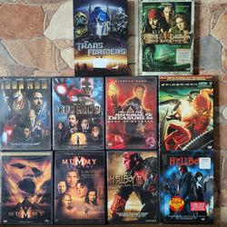 Lot Of 10 Family-friendly Action DVDs 