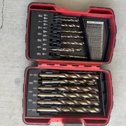 Mac Tools 29-piece cobalt alloy steel drill bit set 