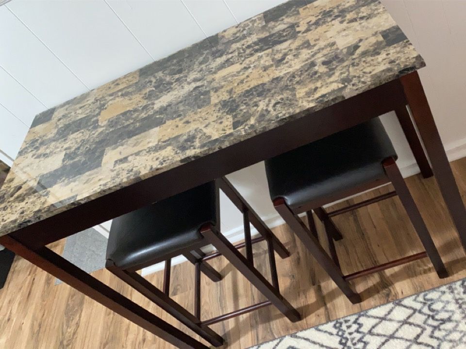 Counter Height Table And 2 Stools- Free! Sterling Street , North Bellmore