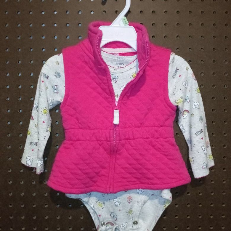 Carter's Quilted Vest & Bodysuit Set