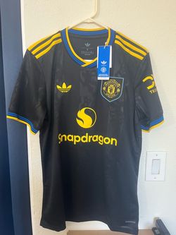 Adidas Manchester United 2025/26 Third Soccer Jersey Black Bruno Fernandes 8 M