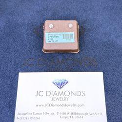 Earrings 10k Gold Diamonds Real Natural 