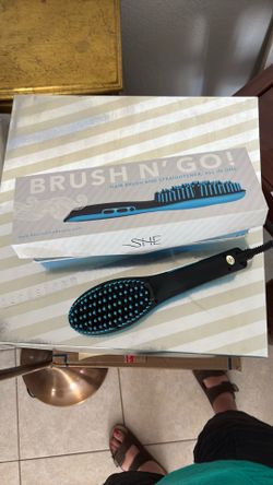 Brush N’ Go! Hair Brush & Straightener, All In One