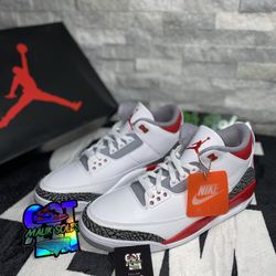 Jordan 3 Retro OG Fire Red Men Size 10.5M