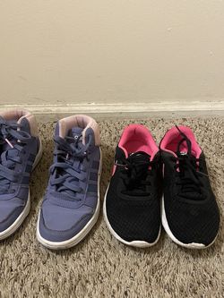 Nike Shoes Size 5Y And Adidas Shoes Size 4.5 Y