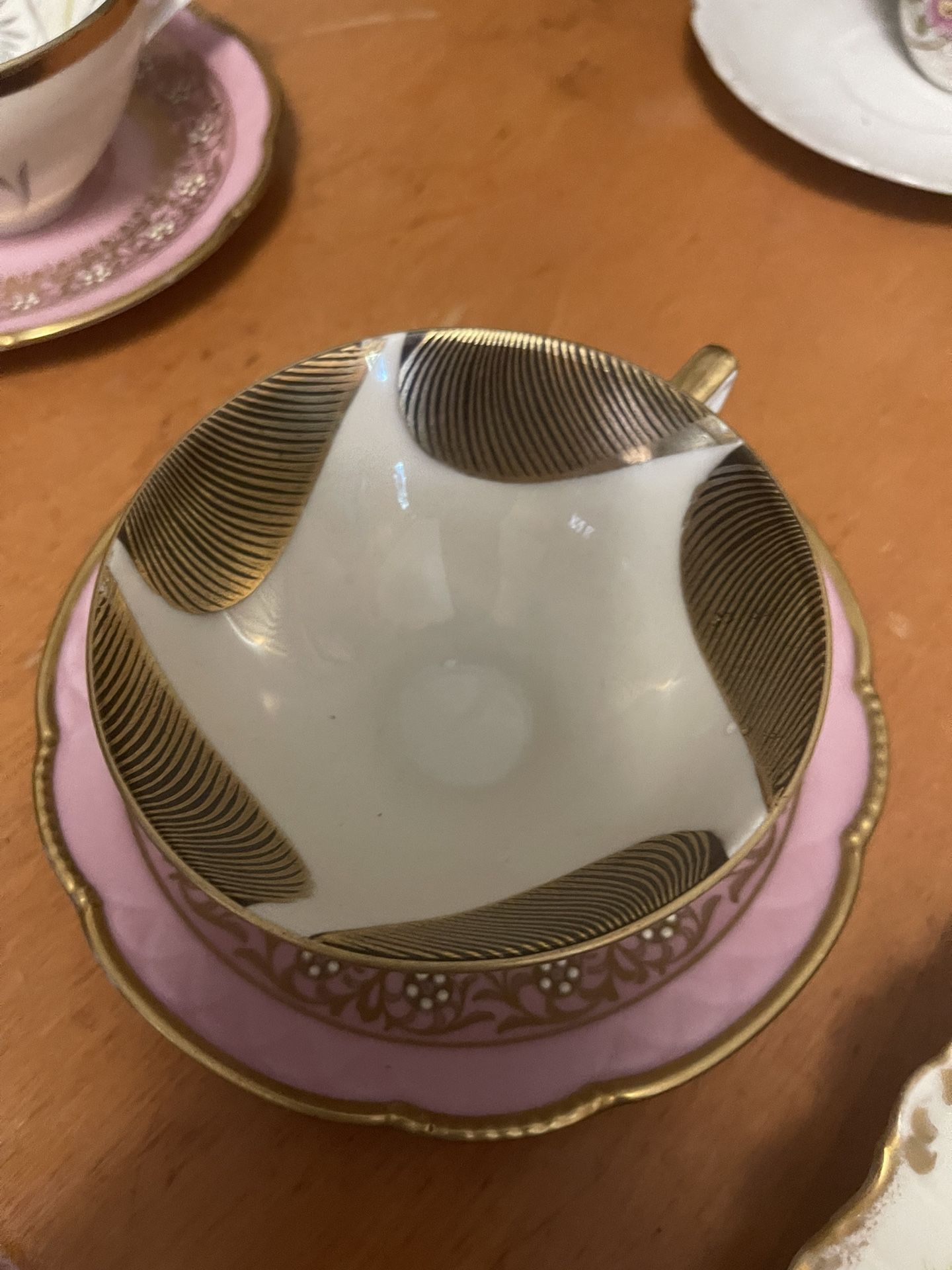 Antique Porcelain Teacup N Sacucer