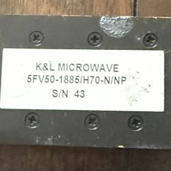 k&l microwave 155fv50-1885/H70-n/np