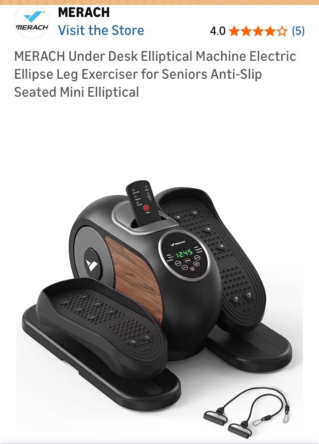 MERACH Under desk elliptical machine 