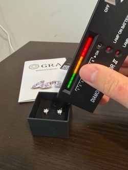 0.5ct VVS1 Moissanite Earrings - 925 Silver (GRA Certified)