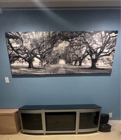 Modern El Dorado Furniture Electric Fireplace TV Stand / Entertainment Center