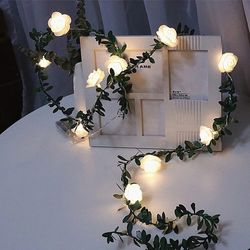 Led Rose Flowers String Light Wedding / Birthday 
