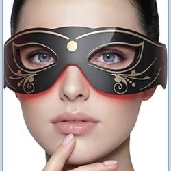 3 Modes Red Light Therapy for Eyes,Under-Eye Red Light Therapy mask Glasses & Light-Based Mask for Treatment of Periorbital Wrinkles,Relieving Eye Fat