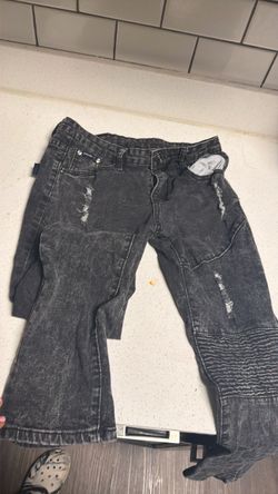 Boys faded black jeans