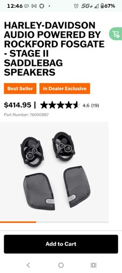 Harley-Davidson by Rockford Fosgate saddle bag and fairing speakers
