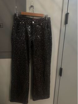 Edikted Low Rise Sequin Jeans Size Small