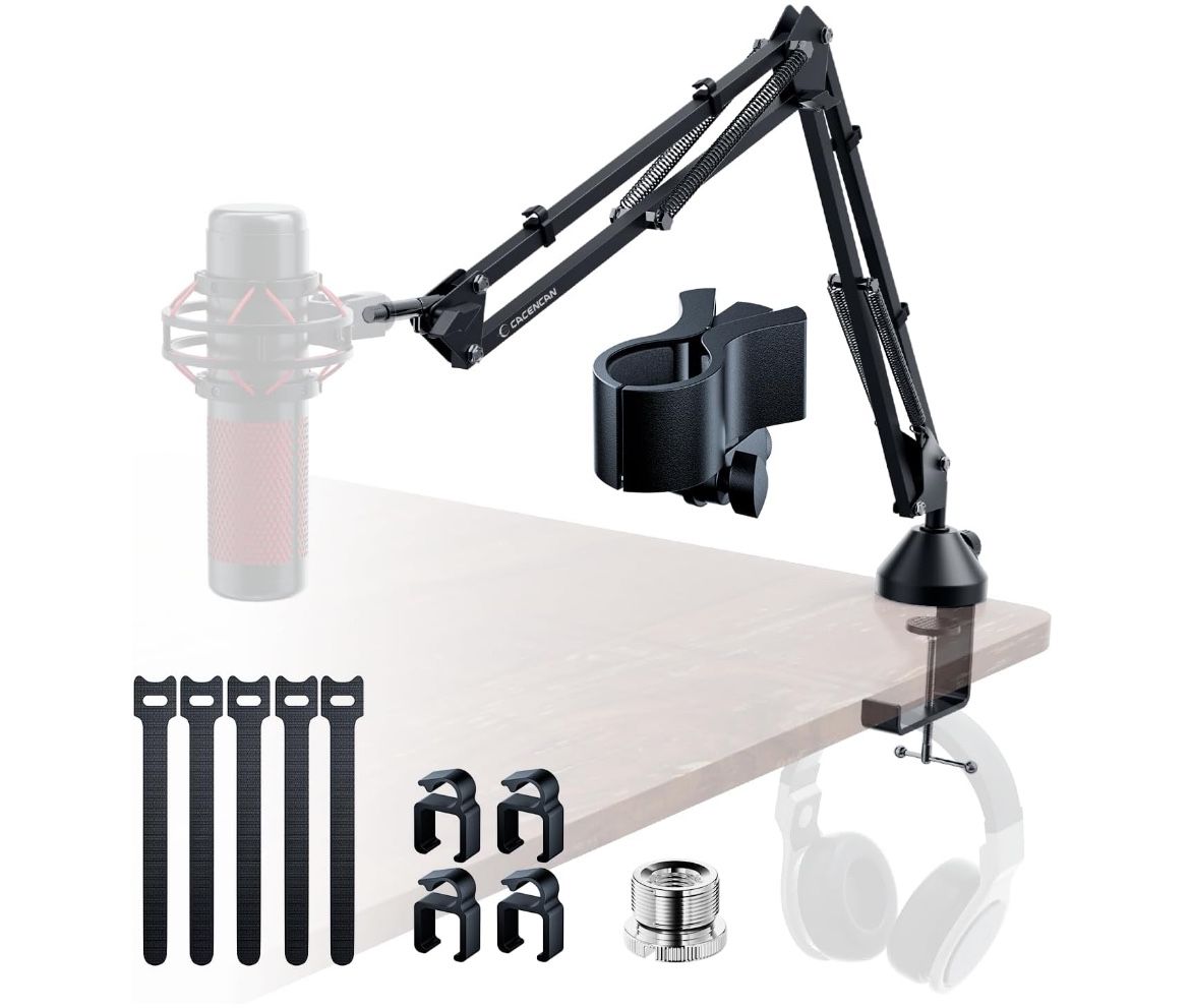 Cacencan Microphone Boom Arm/Low Profile Design M-05