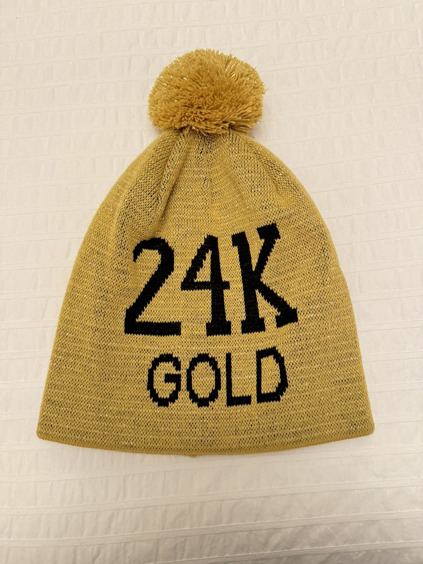 Supreme 24K Gold Beanie Hat Cap