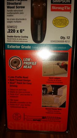 Multi purpose structural wood screw